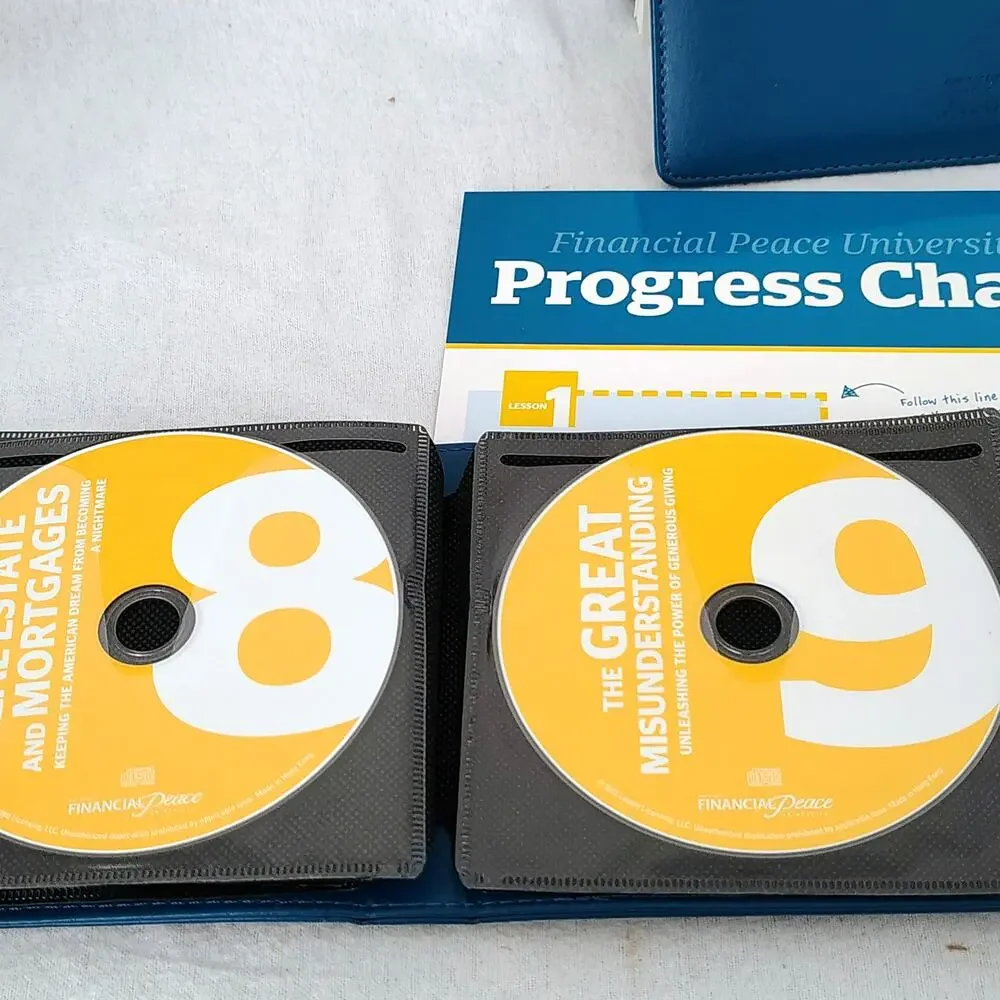Dave Ramsey Financial Peace University Envelope System Wallet, Audio CD, Chart